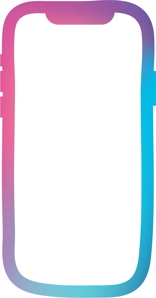 phone icon with blue purple gradient