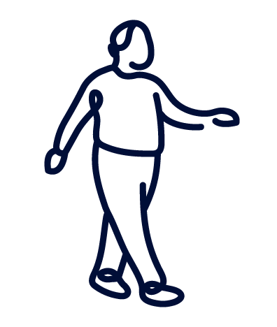 Patient walking icon