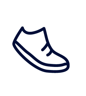Walking shoe icon